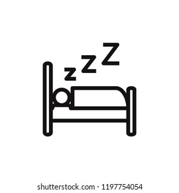 Sleep vector icon