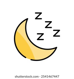 Ilustração de stock do ícone do vetor de sono