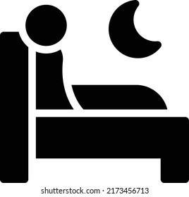 Sleep Vector illustration on a transparent background.Premium quality symbols.Glyphs vector icon for concept and graphic design.