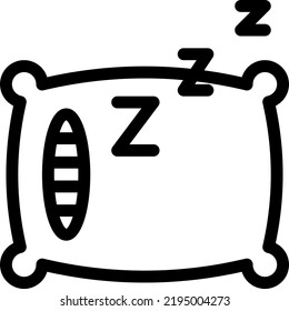 sleep  Vector illustration on a transparent background.Premium quality symmbols.Stroke vector icons for concept and graphic design.