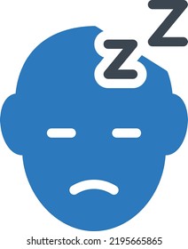 Sleep Vector illustration on a transparent background.Premium quality symbols.Glyphs vector icon for concept and graphic design.