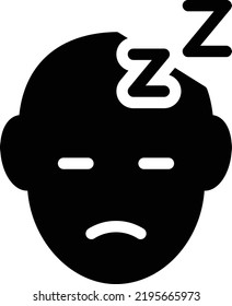 Sleep Vector illustration on a transparent background.Premium quality symbols.Glyphs vector icon for concept and graphic design.
