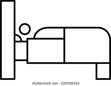 sleep Vector illustration on a transparent background.Premium quality symmbols.Stroke vector icons for concept and graphic design.