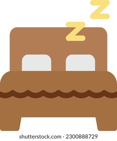 sleep Vector illustration on a transparent background. Premium quality symmbols. Line Color vector icons for concept and graphic design.