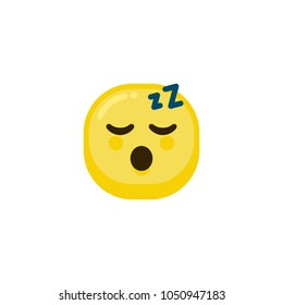 sleep Yellow Emoticon
