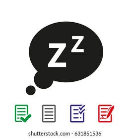 sleep zzz icon