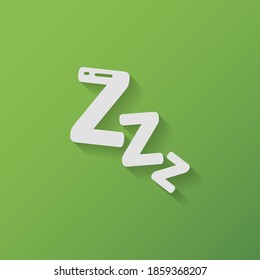Sleep ZZZ icon. Vector illustration EPS 10.