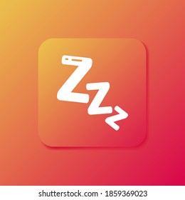 Sleep ZZZ icon. Vector illustration EPS 10.