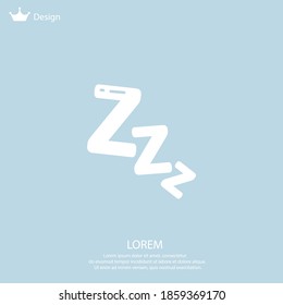 Sleep ZZZ icon. Vector illustration EPS 10.