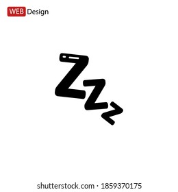 Sleep ZZZ icon. Vector illustration EPS 10.