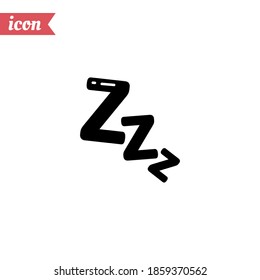 Sleep ZZZ icon. Vector illustration EPS 10.