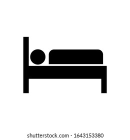 sleeper or insomnia or motel icon -vector. white background. premium quality-symbol.  sleeper sign. web design and mobile design,