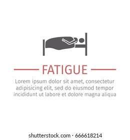 Sleeper symbol. Bed rest icon