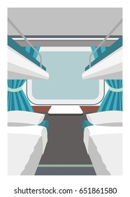 sleeper train car interior