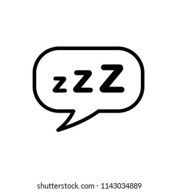 sleepiing night, dream icon vector