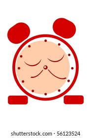sleeping alarm clock