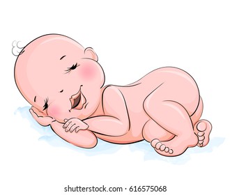 A sleeping baby