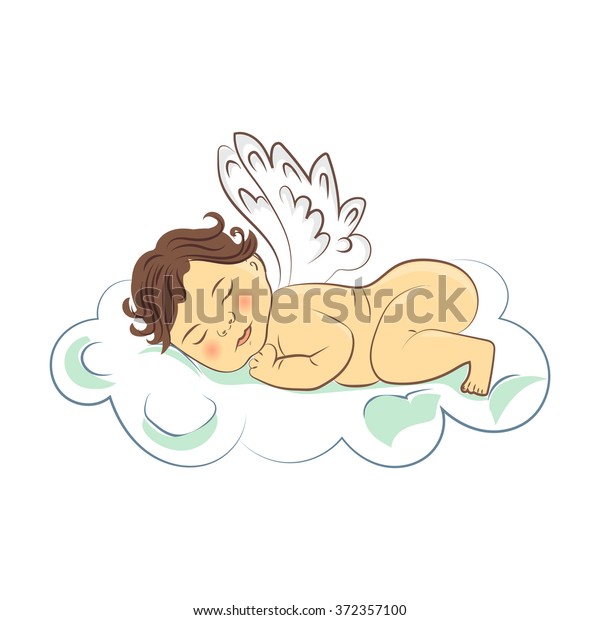 Free Free 224 Sleeping Baby Angel Svg SVG PNG EPS DXF File