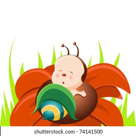 Sleeping Baby Bee
