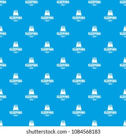 Sleeping bad pattern vector seamless blue repeat for any use
