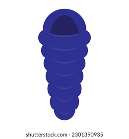 Sleeping bag of camping symbol vector icon