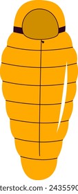 Sleeping Bag For Camping Vector Illustration