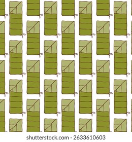 Sleeping Bag Color Line Seamless Pattern. Camping Equipment. Cozy Camp Sleep, Adventure Sleep Kit. Outdoor Nap Essentials. Vector illustrations