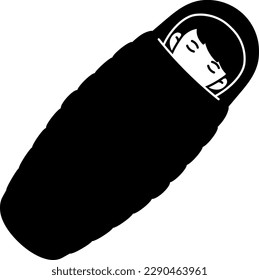 Elemento de la bolsa de dormir semisólido transparente