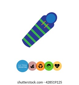 Sleeping bag icon