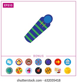 Sleeping bag icon