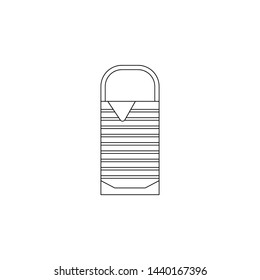 sleeping bag icon. Element of camping for mobile concept and web apps icon. Outline, thin line icon for website design and development, app development