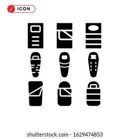 sleeping bag icon or logo isolated sign symbol vector illustration - Collection of high quality black style vector icons
