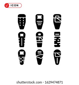 sleeping bag icon or logo isolated sign symbol vector illustration - Collection of high quality black style vector icons
