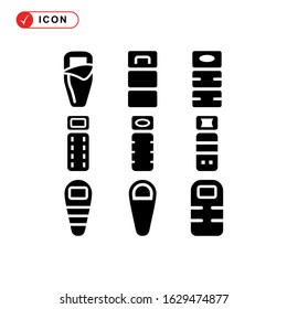 sleeping bag icon or logo isolated sign symbol vector illustration - Collection of high quality black style vector icons

