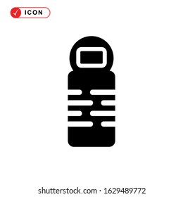 sleeping bag icon or logo isolated sign symbol vector illustration - high quality black style vector icons
