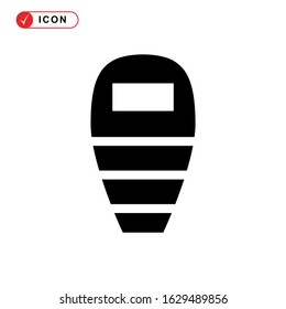 sleeping bag icon or logo isolated sign symbol vector illustration - high quality black style vector icons
