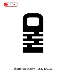 sleeping bag icon or logo isolated sign symbol vector illustration - high quality black style vector icons
