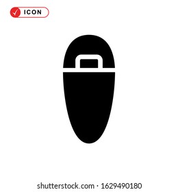 sleeping bag icon or logo isolated sign symbol vector illustration - high quality black style vector icons
