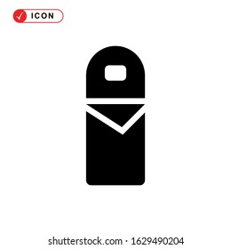 sleeping bag icon or logo isolated sign symbol vector illustration - high quality black style vector icons
