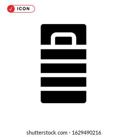 sleeping bag icon or logo isolated sign symbol vector illustration - high quality black style vector icons
