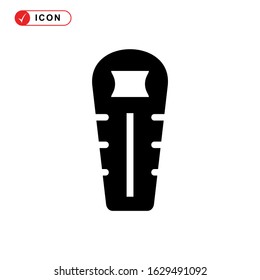 sleeping bag icon or logo isolated sign symbol vector illustration - high quality black style vector icons
