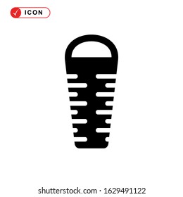 sleeping bag icon or logo isolated sign symbol vector illustration - high quality black style vector icons
