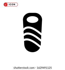 sleeping bag icon or logo isolated sign symbol vector illustration - high quality black style vector icons
