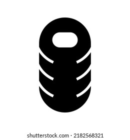 Schlafsack-Symbol oder Logo einzeln auf Zeichen, Vektorgrafik - hochwertige Vektorsymbole im schwarzen Stil
