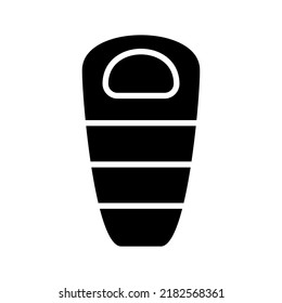 sleeping bag icon or logo isolated sign symbol vector illustration - high quality black style vector icons
