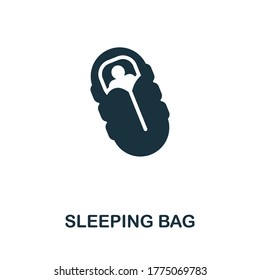 Sleeping Bag icon. Simple element from well sleep collection. Creative Sleeping Bag icon for web design, templates, infographics and more