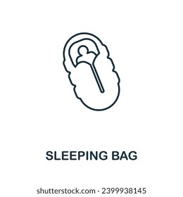Sleeping Bag icon. Simple element from well sleep collection. Creative Sleeping Bag icon for web design, templates, infographics and more