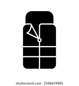 sleeping bag icon vector design template simple and clean