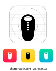 Sleeping bag icon. Vector illustration.