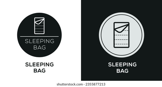 (Sleeping bag) Icon, Vector sign.